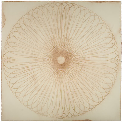 pigment on paper, Exotic Hex 1272 by Mary Judge.