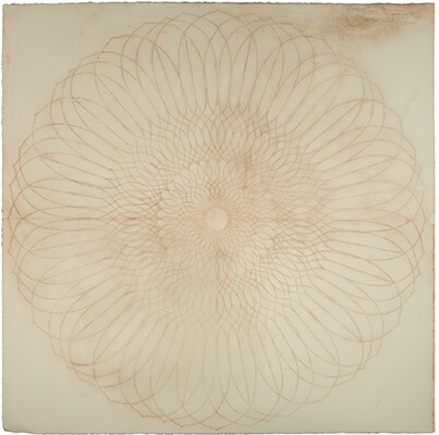 pigment on paper, Exotic Hex 72 by Mary Judge.