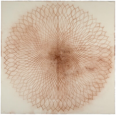 pigment on paper, Exotic Hex 127 by Mary Judge.