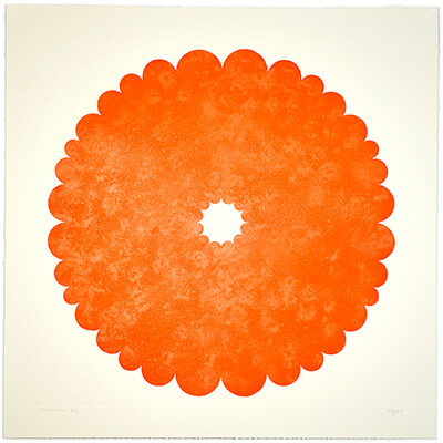print, Mondus Orange by Mary Judge.