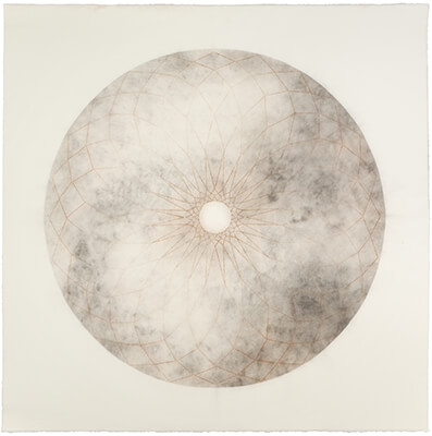 pigment on paper, Oculus 12 by Mary Judge.