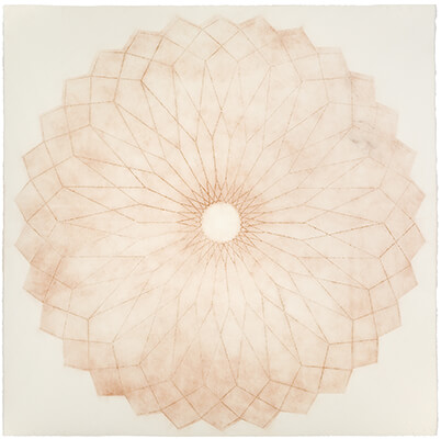 pigment on paper, Oculus 1a by Mary Judge.