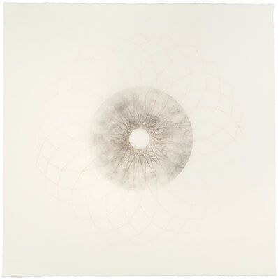 pigment on paper, Oculus 4 by Mary Judge.