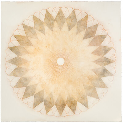 pigment on paper, Oculus 4a by Mary Judge.