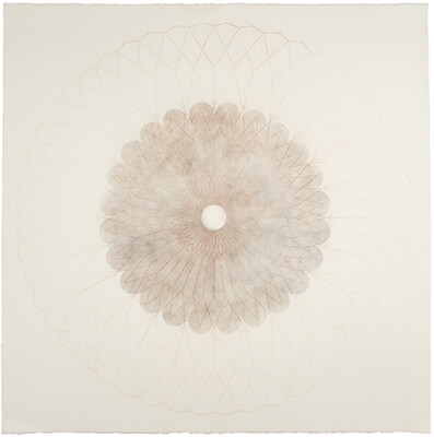 pigment on paper, Oculus 7 by Mary Judge.