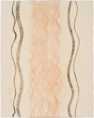 pigment on paper, River and Steel and Flow 4, by Mary Judge.