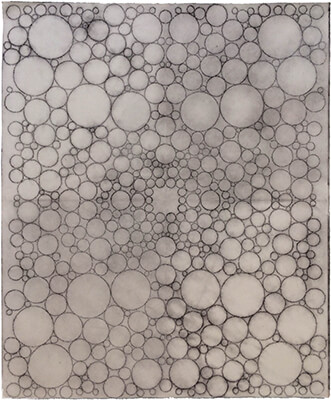 pigment on paper, Circle 07 by Mary Judge.