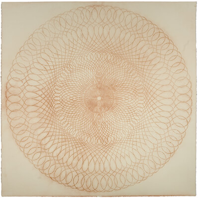 pigment on paper, Exotic Hex 1261 by Mary Judge.