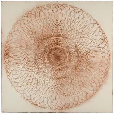 pigment on paper, Exotic Hex 17 by Mary Judge.