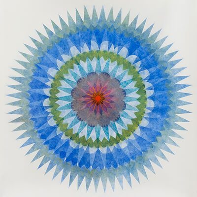 pigment on paper, Poptic B1 by Mary Judge.