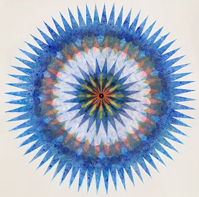 pigment on paper, Poptic Opus 1 by Mary Judge.