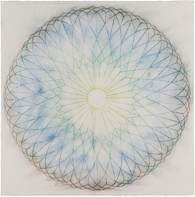pigment on paper, Primavera Pop A by Mary Judge.